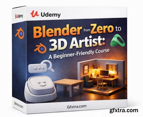 Udemy - Blender from Zero to 3D Artist: A Beginner-Friendly Course
