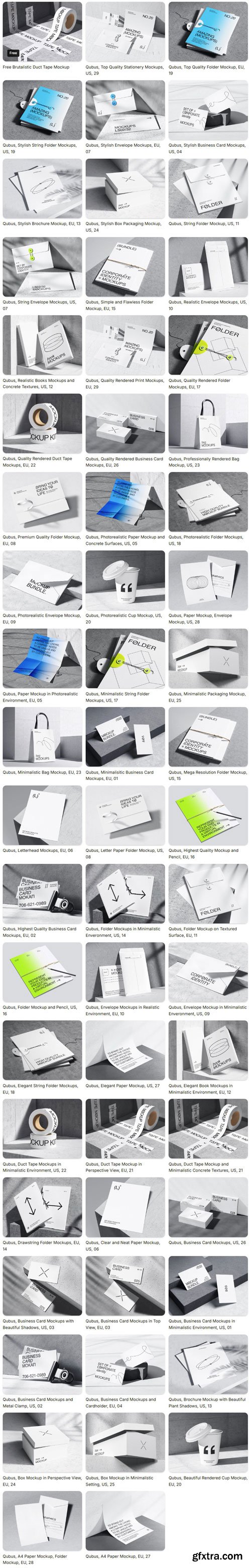 LS Graphics - Qubus Paper Mockups