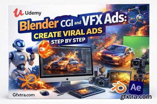 Udemy - Blender CGI and VFX Ads: Create Viral Ads Step by Step