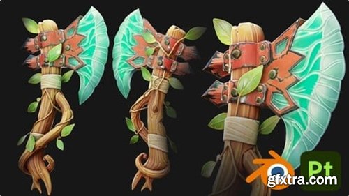 Udemy - Stylized Game Asset Course. Blender & Substance Painter 2026