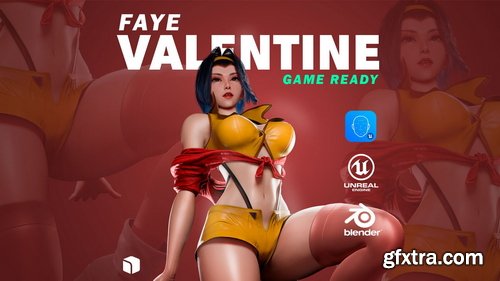 Artstation - Faye Valentine - Game Ready - 3D Blender Model / UE5
