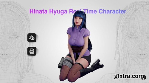 Artstation - Hinata Hyuga - Game Ready 3D model - UE4
