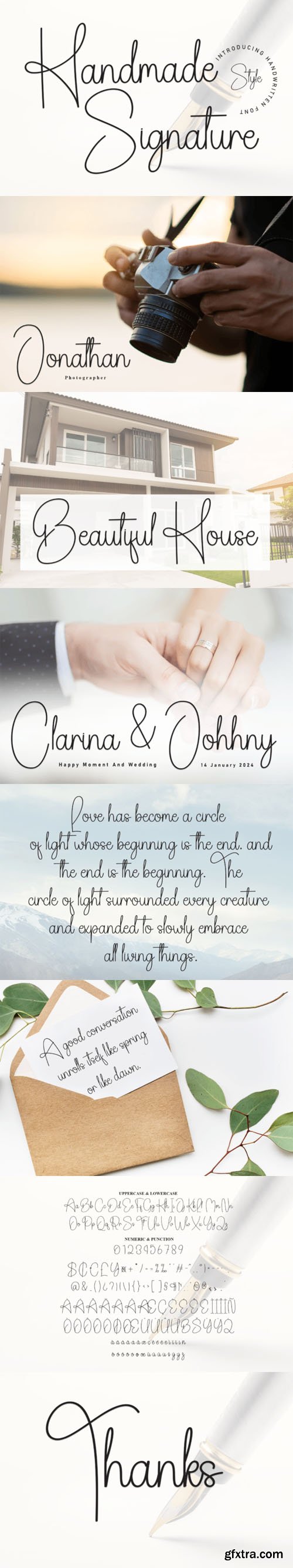 Handmade Signature Font