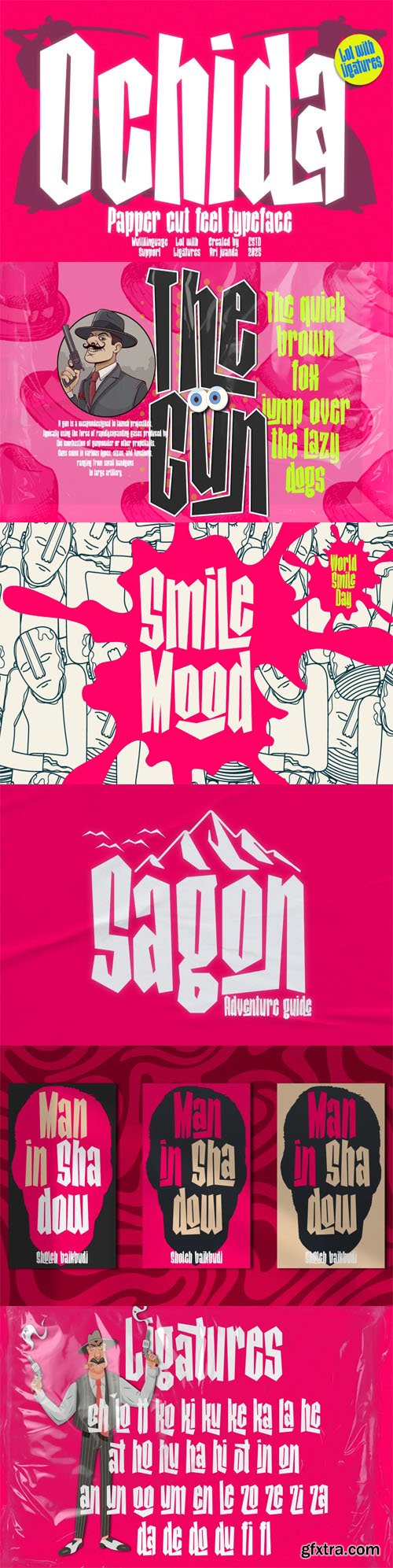 Ochida - Bold Artistic Display Font