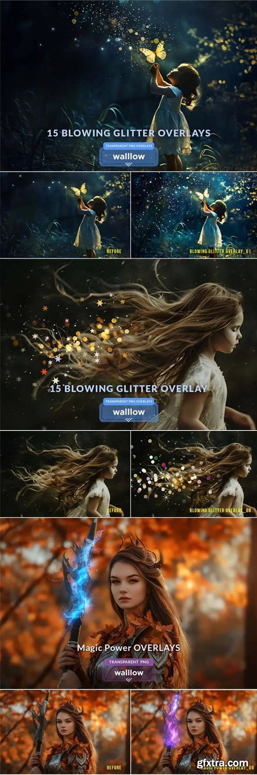 60 Photoshop Overlays Collection [PNG/JPG]