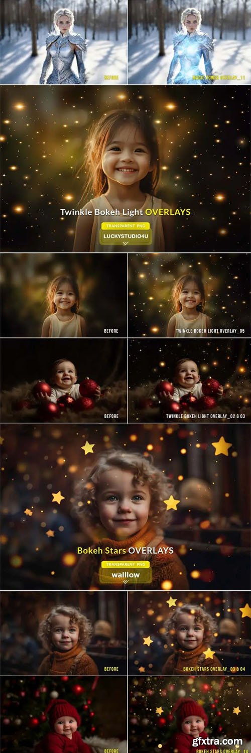 60 Photoshop Overlays Collection [PNG/JPG]