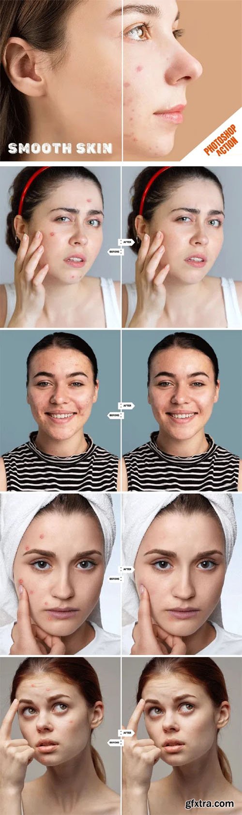 Smooth Skin Action for Photoshop