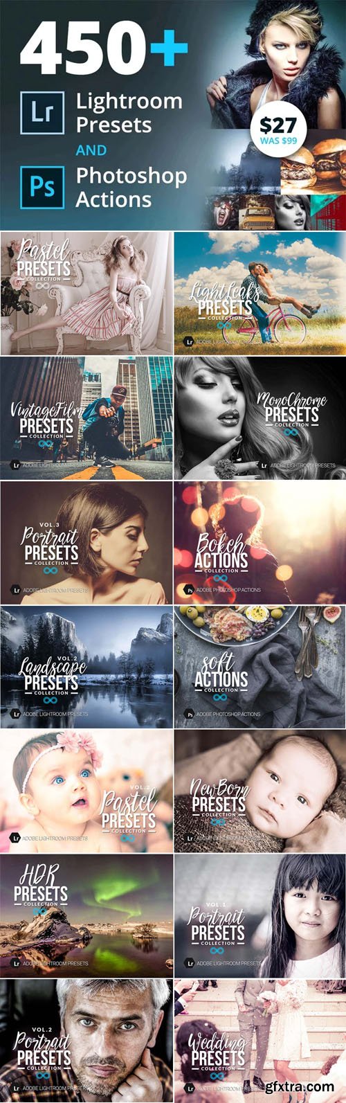 450+ Lightroom Presets & Photoshop Actions Bundle 450+ Lightroom Presets & Photoshop Actions Bundle