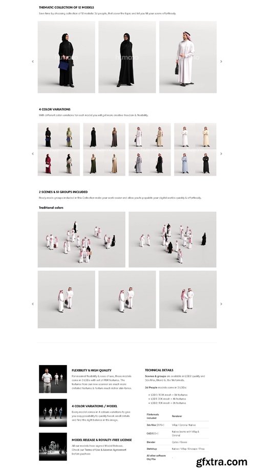 Humano 3D - 2402 - Saudi Arabia Standing