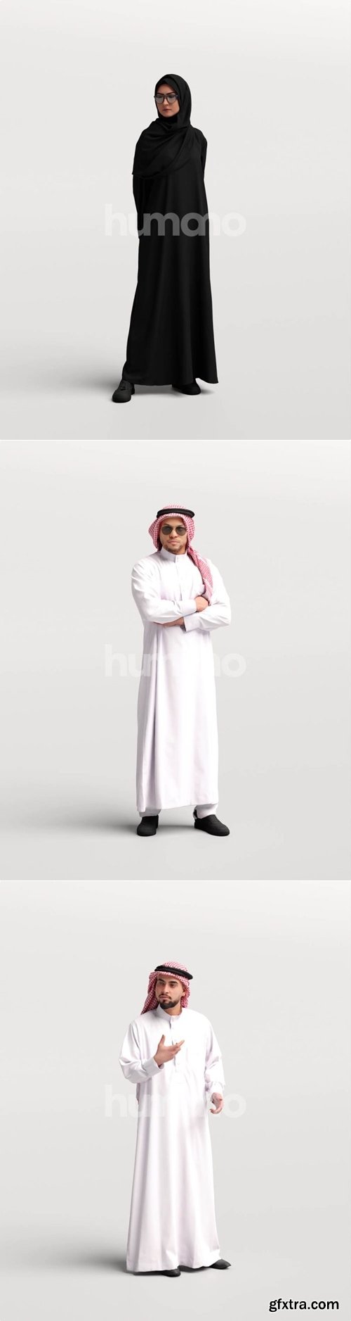 Humano 3D - 2402 - Saudi Arabia Standing