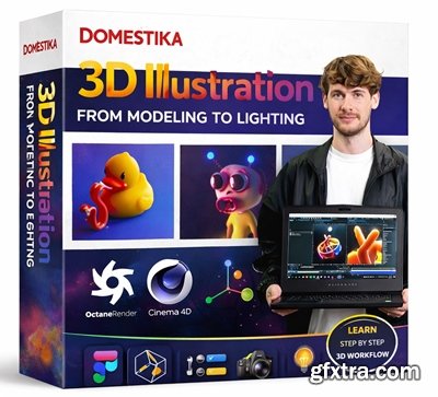Domestika - 3D Illustration: From Modeling to Lighting