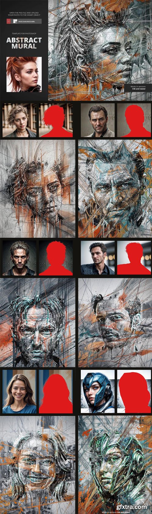 Abstract Mural Photo Effect for Photoshop