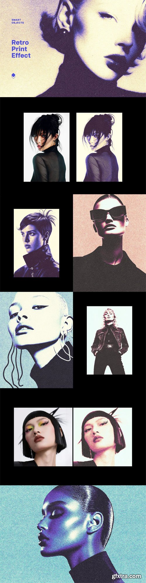 Retro Printer PSD Photo Effect for Photoshop