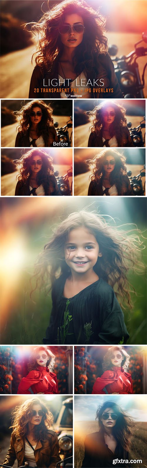 20 Vintage Light Leaks PNG Overlays for Photoshop 20 Vintage Light Leaks PNG Overlays for Photoshop