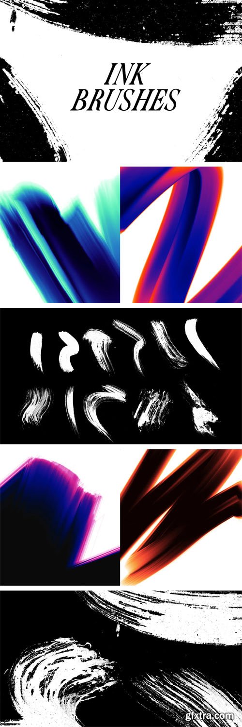 60 Ink Brushes for Photoshop