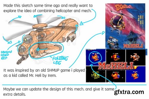 Concept Art Forge - Transforming Mech Design in Photoshop and Blender