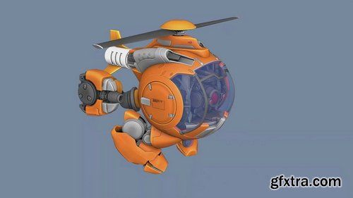 Concept Art Forge - Transforming Mech Design in Photoshop and Blender