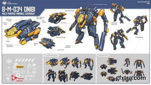 Concept Art Forge - Transforming Mech Design in Photoshop and Blender
