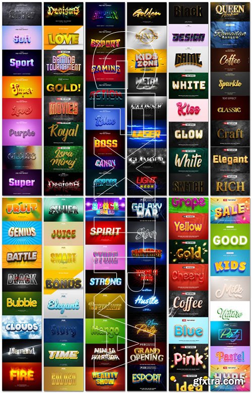 Mega Collection of PSD Text Effects Vol 4