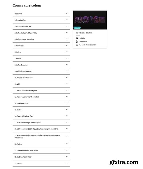 Houdini School - HS-217: Noise