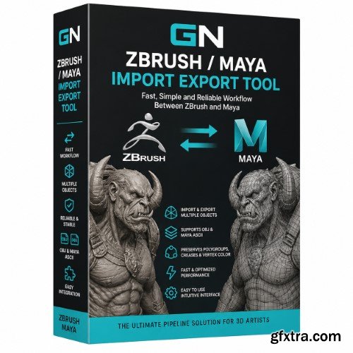 Artstation - GN ZBrush/Maya Import/Export Tool v2.74