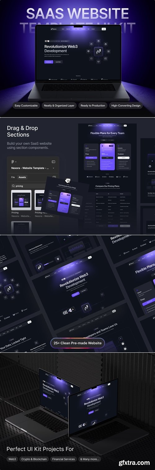 Nexora - SaaS Website Template UI Kit