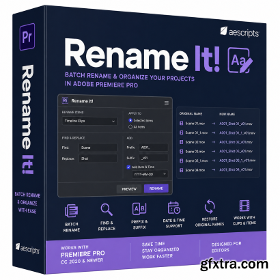 Aescripts - Rename It! v2.0.3