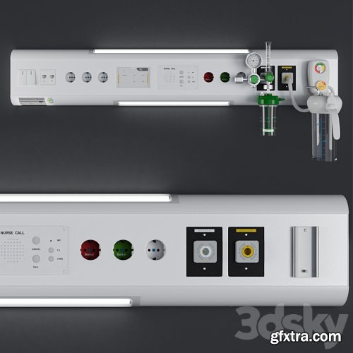 3dsky Pro - Over bed console unit - Hospital Equipment 22