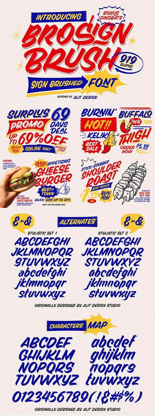 Brosign Brush Typeface 287706156