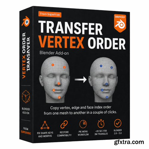 Transfer Vertex Order v1.1.0 for Blender