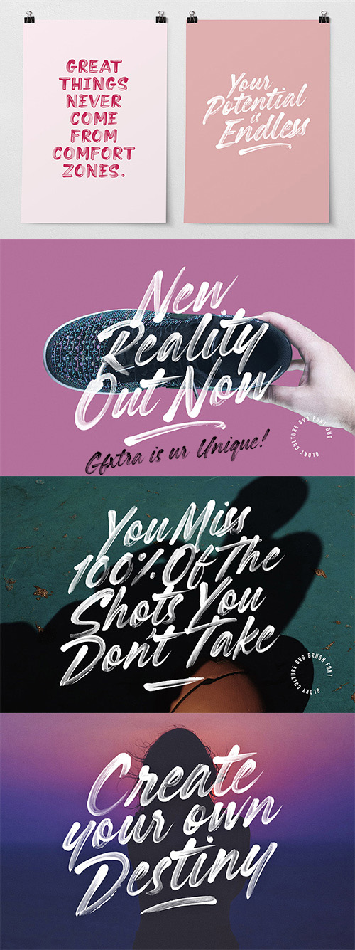 Glory Culture SVG Font + Extras by SetSail