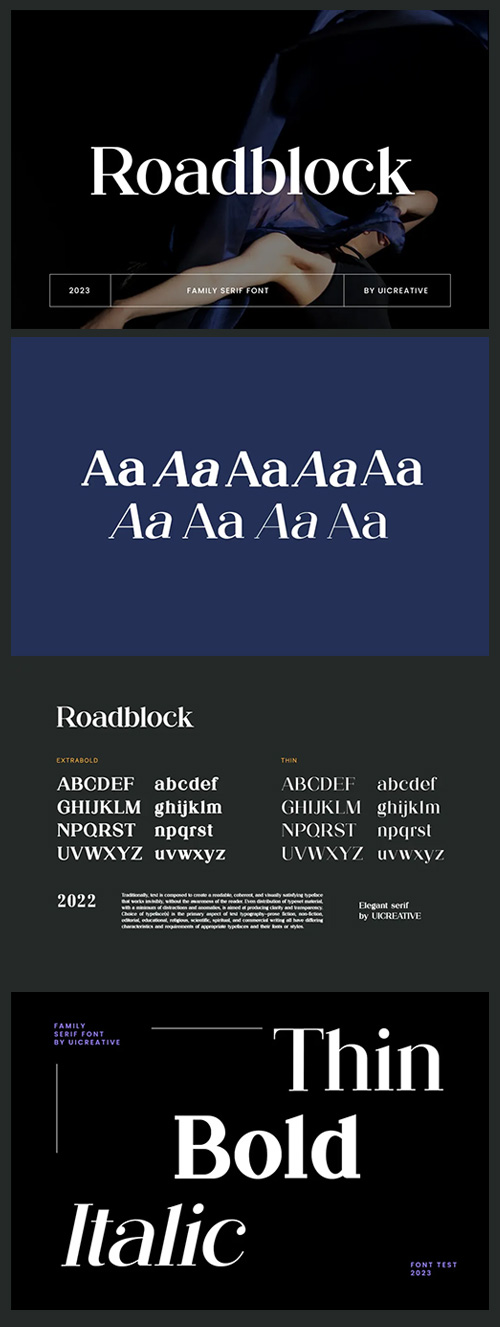 Roadblock Serif Font - 9 Styles Roadblock Serif Font - 9 Styles
