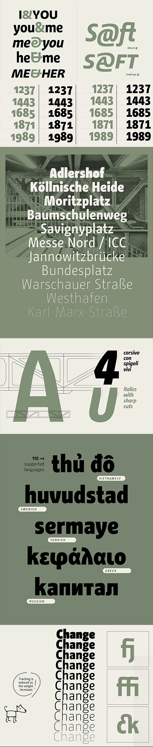 Change - 22 Styles Font Family OTF by Alessio Leonardi
