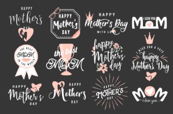 Mother's Day Templates #1, 28xAI