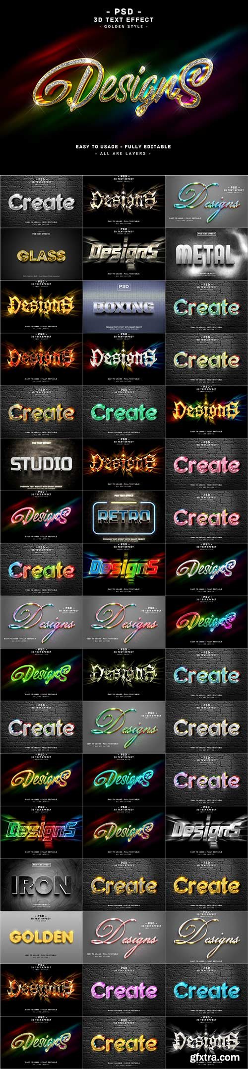 Psd text effect set vol 460