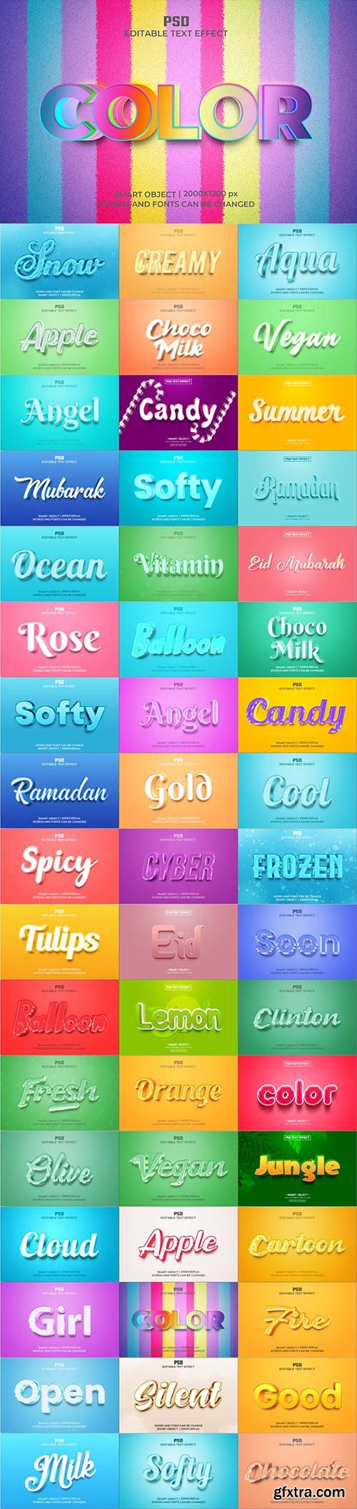Psd text effect set vol 461