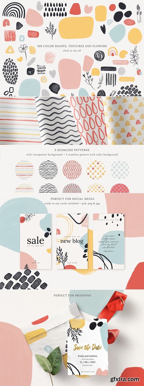 Abstract Shapes Print Graphics Vol.1 PSD, PNG, JPG 4940854