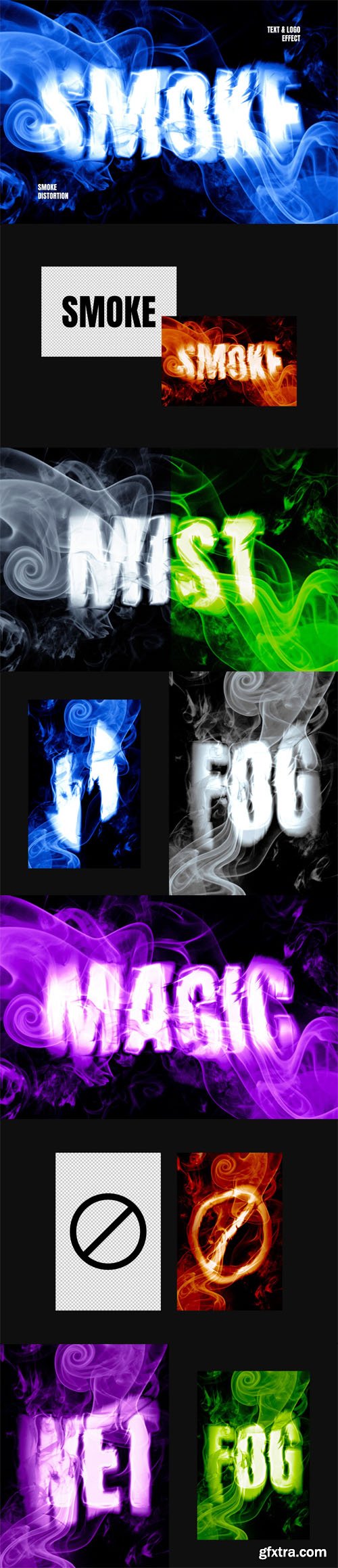 Smoke Distort Text Effect for Photoshop