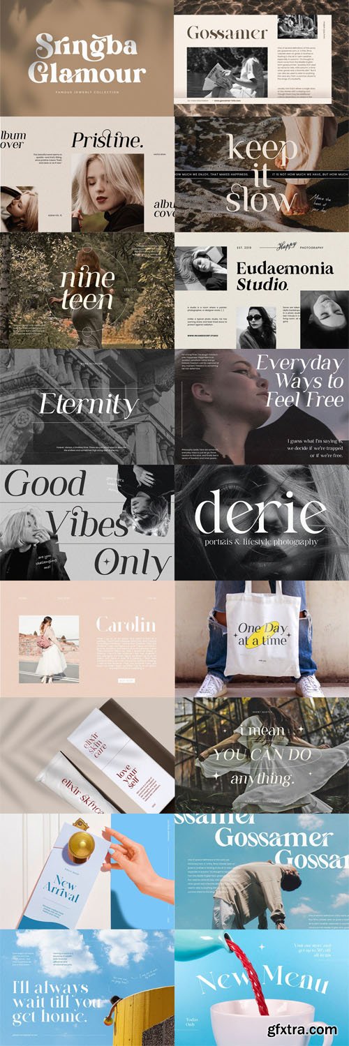 New Stylish Serif Font Bundle - 13 Premium Fonts