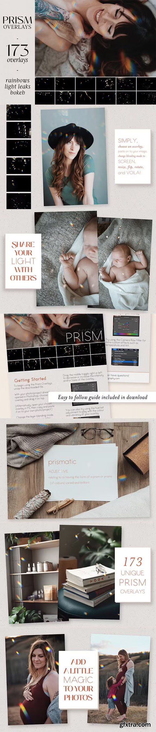 Prism Rainbow Light - Photo Overlays for Photoshop Prism Rainbow Light - Photo Overlays for Photoshop