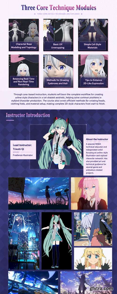 Yiihuu - Blender Cel-Style Character Irena D-to-2D Modeling and Rendering Workflow