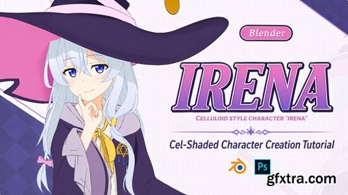 Yiihuu - Blender Cel-Style Character Irena D-to-2D Modeling and Rendering Workflow