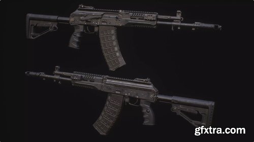 CGTrader - AK 12 Low-poly 3D model