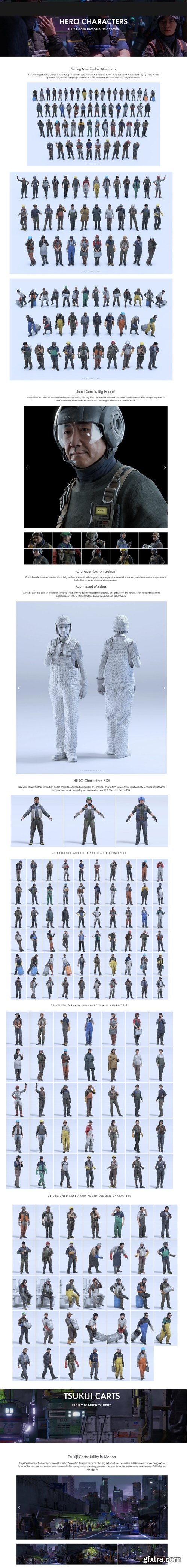 BigMediumSmall - Chiba city for FBX,OBJ,Blender and UE