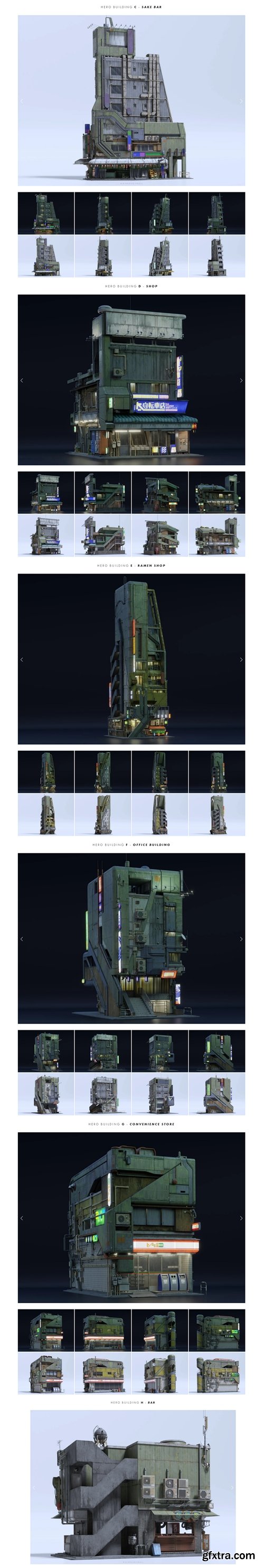 BigMediumSmall - Chiba city for FBX,OBJ,Blender and UE
