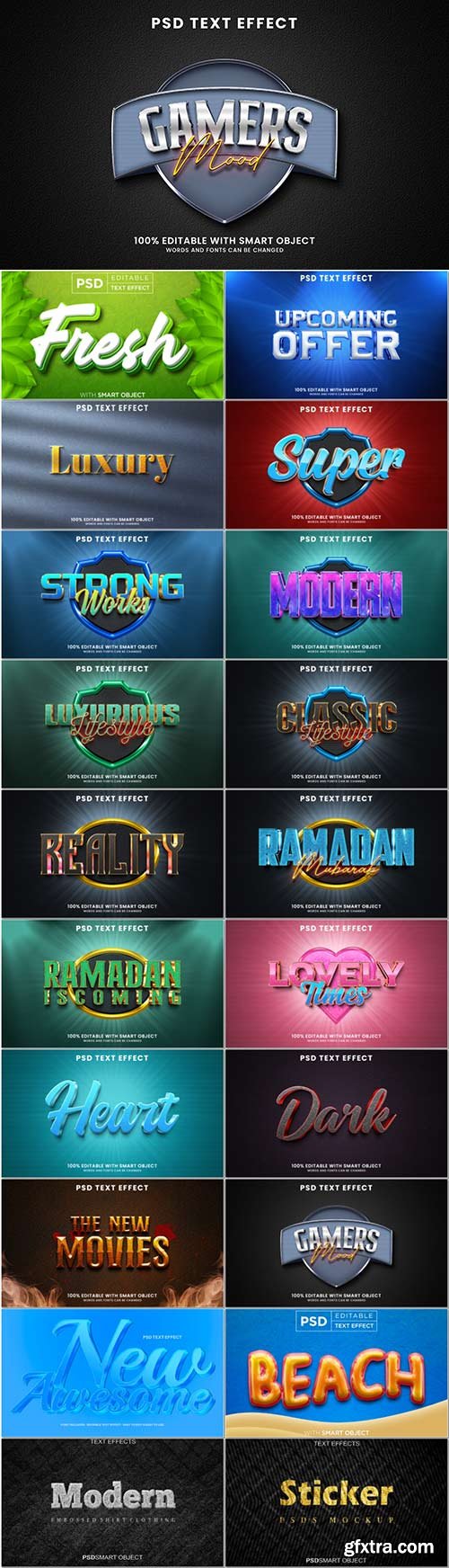 Psd text effect set vol 389