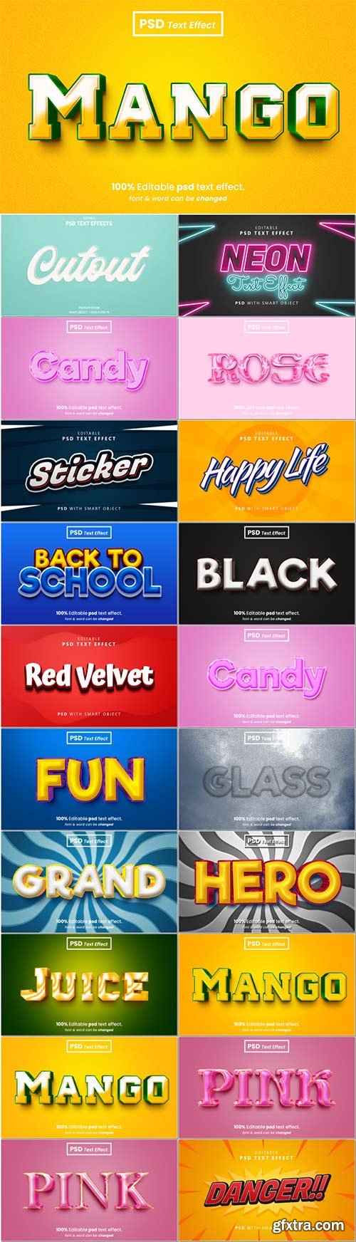Psd text effect set vol 392