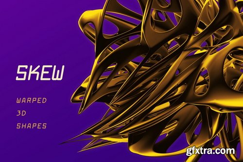 Chromasupply - Skew: 105 Warped 3D Shapes
