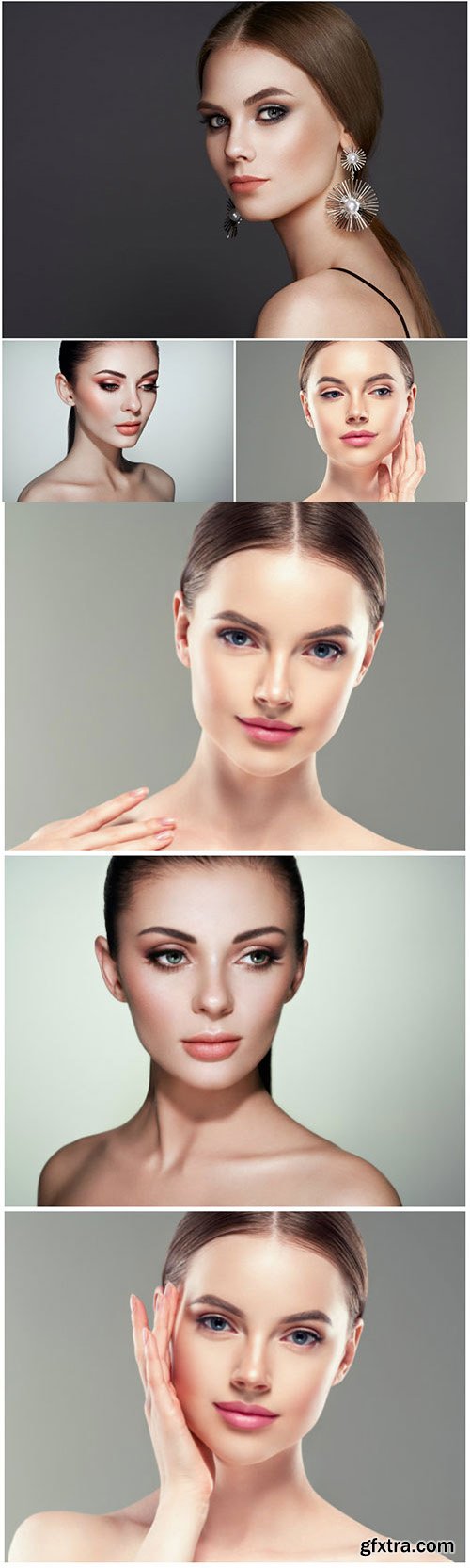Girls for beauty and health advertising