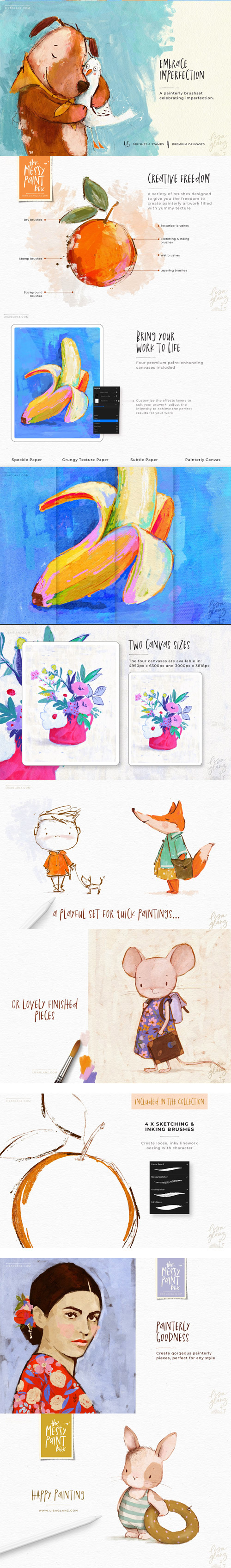 Lisa Glanz - Messy Paint Box Procreate